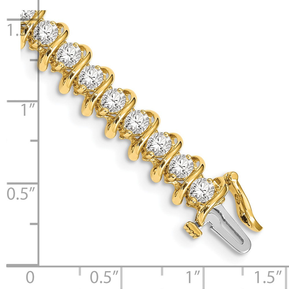 14k AAA Diamond Tennis Bracelet