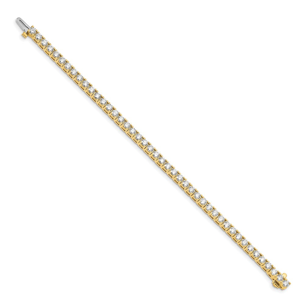 14k Yellow Gold Diamond Tennis Bracelet Mounting