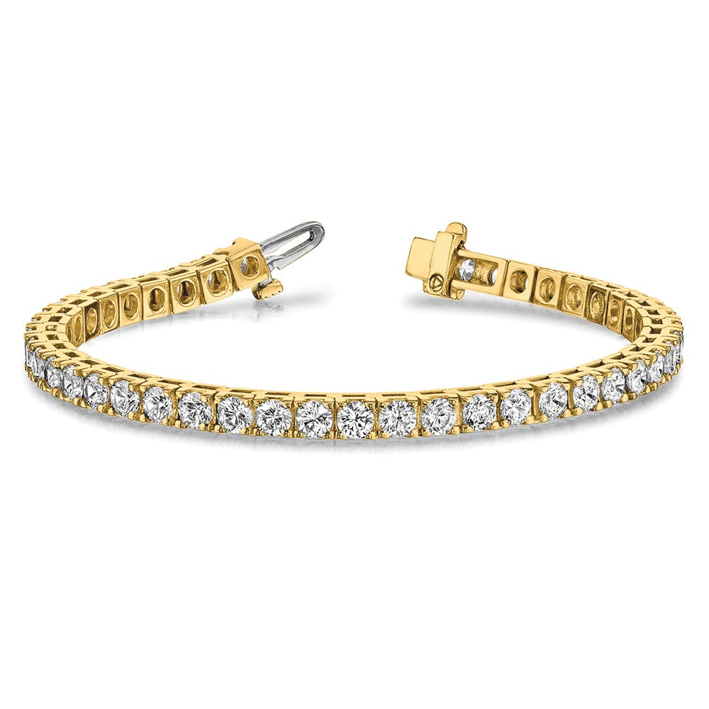 14k Yellow Gold Diamond Tennis Bracelet Mounting