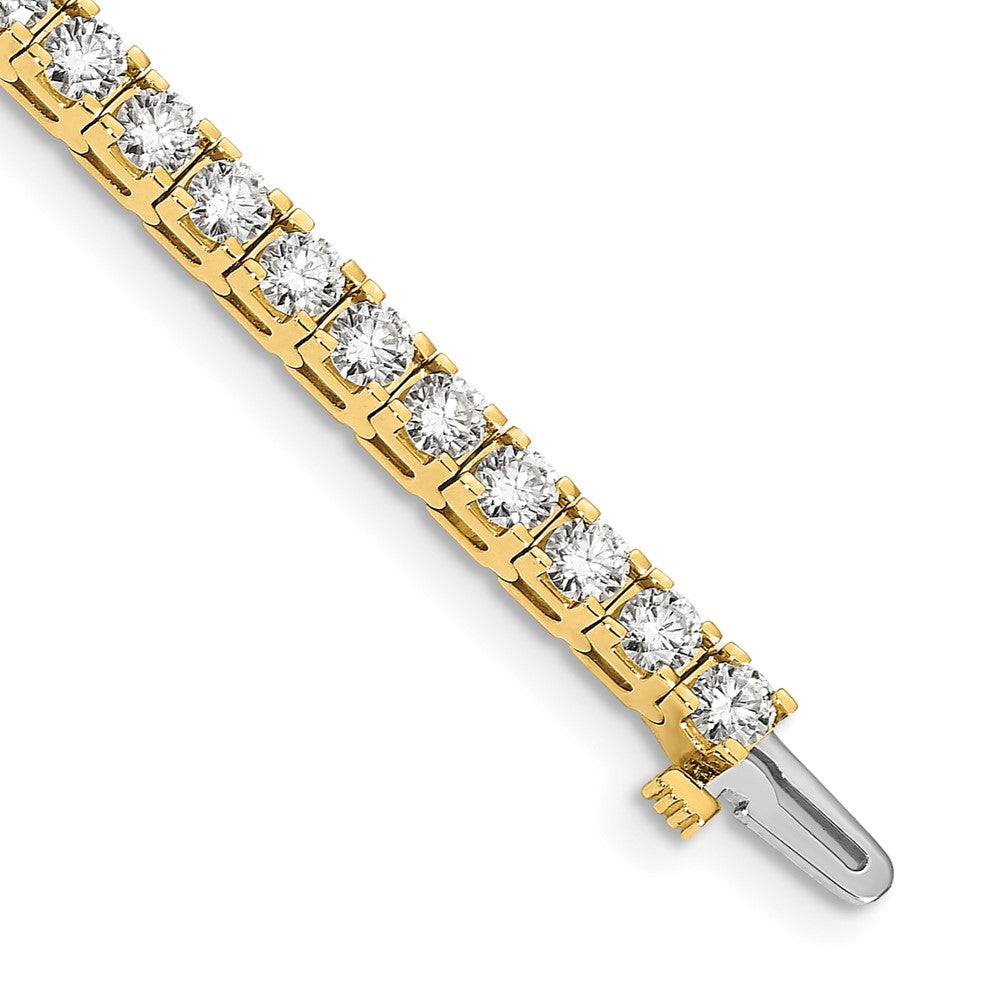 14k Yellow Gold Diamond Tennis Bracelet Mounting