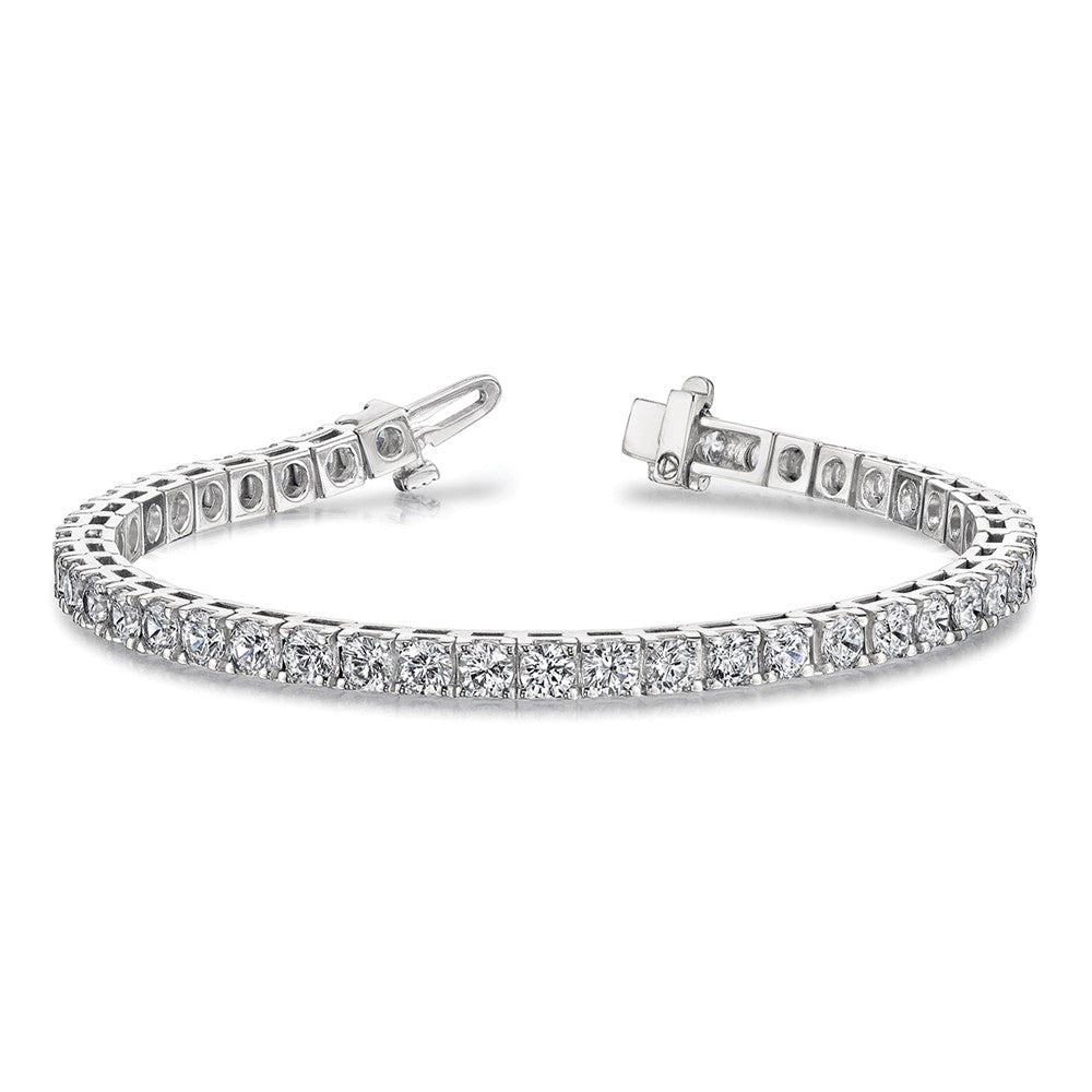 14k White Gold A Diamond Tennis Bracelet