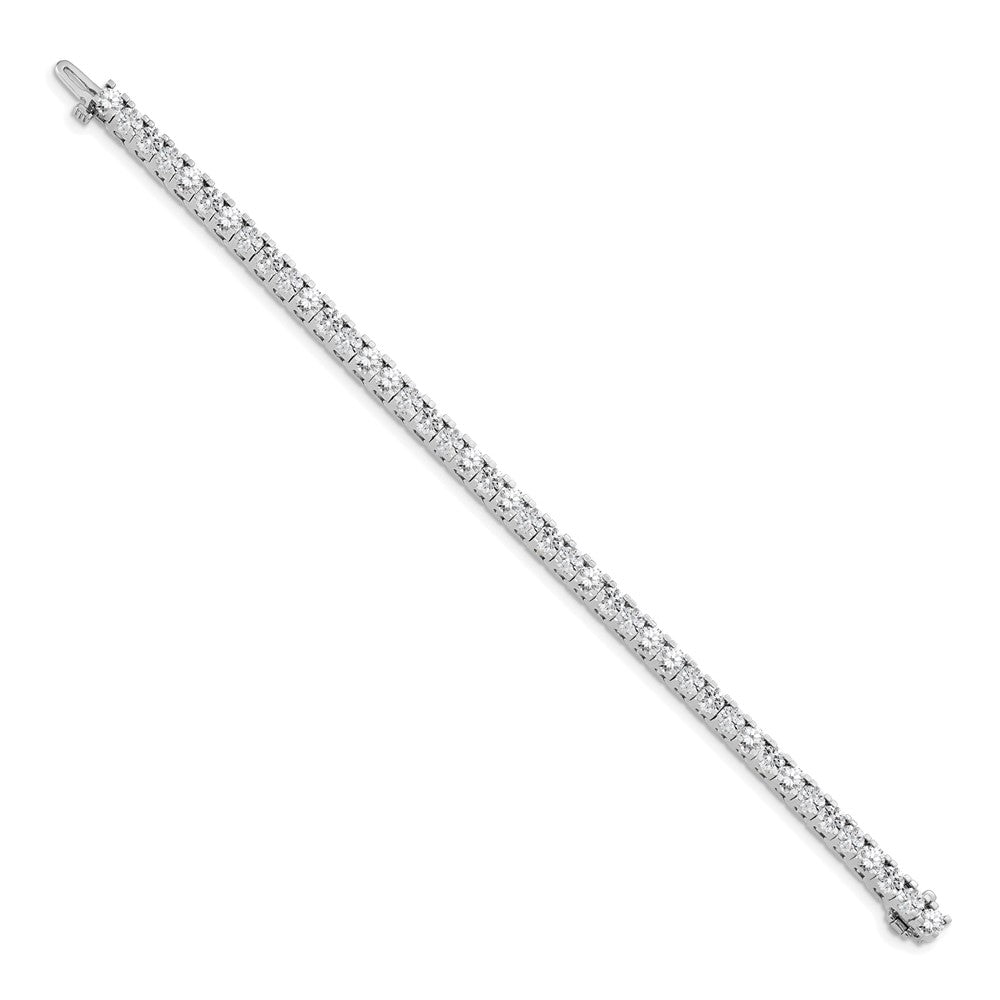 14k White Gold AAA Diamond Tennis Bracelet