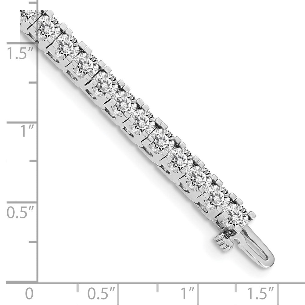 14k White Gold A Diamond Tennis Bracelet