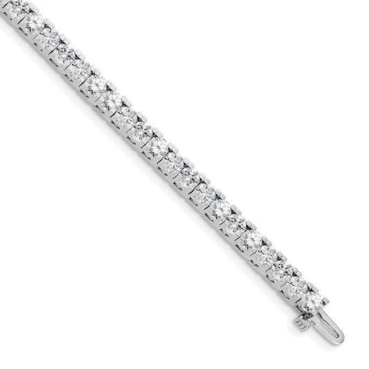 14k White Gold A Diamond Tennis Bracelet