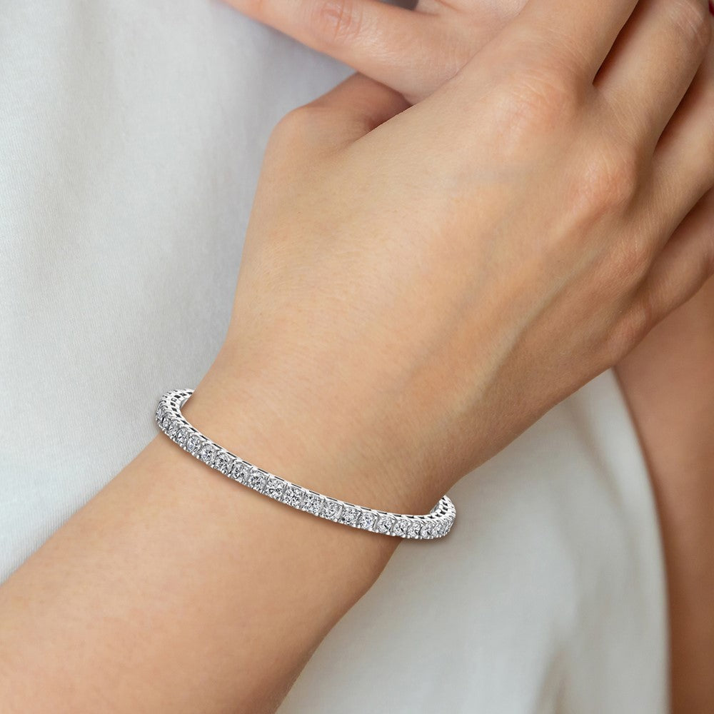 14k White Gold A DiamondTennis Bracelet
