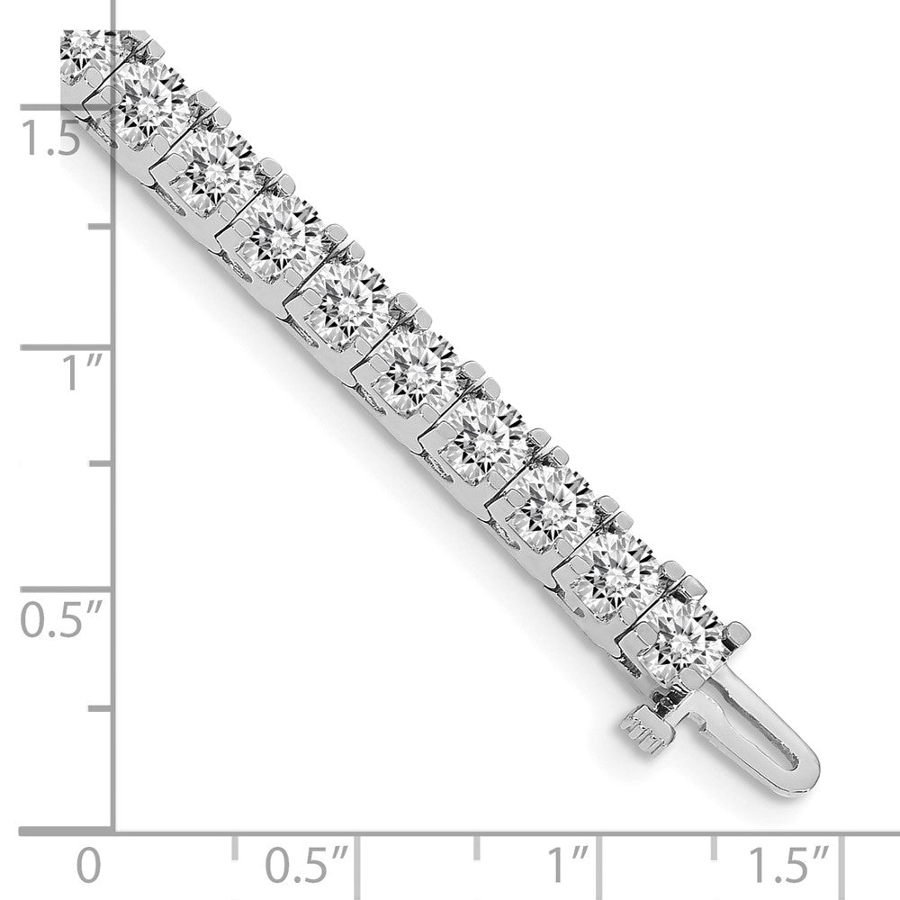 14k White Gold A DiamondTennis Bracelet