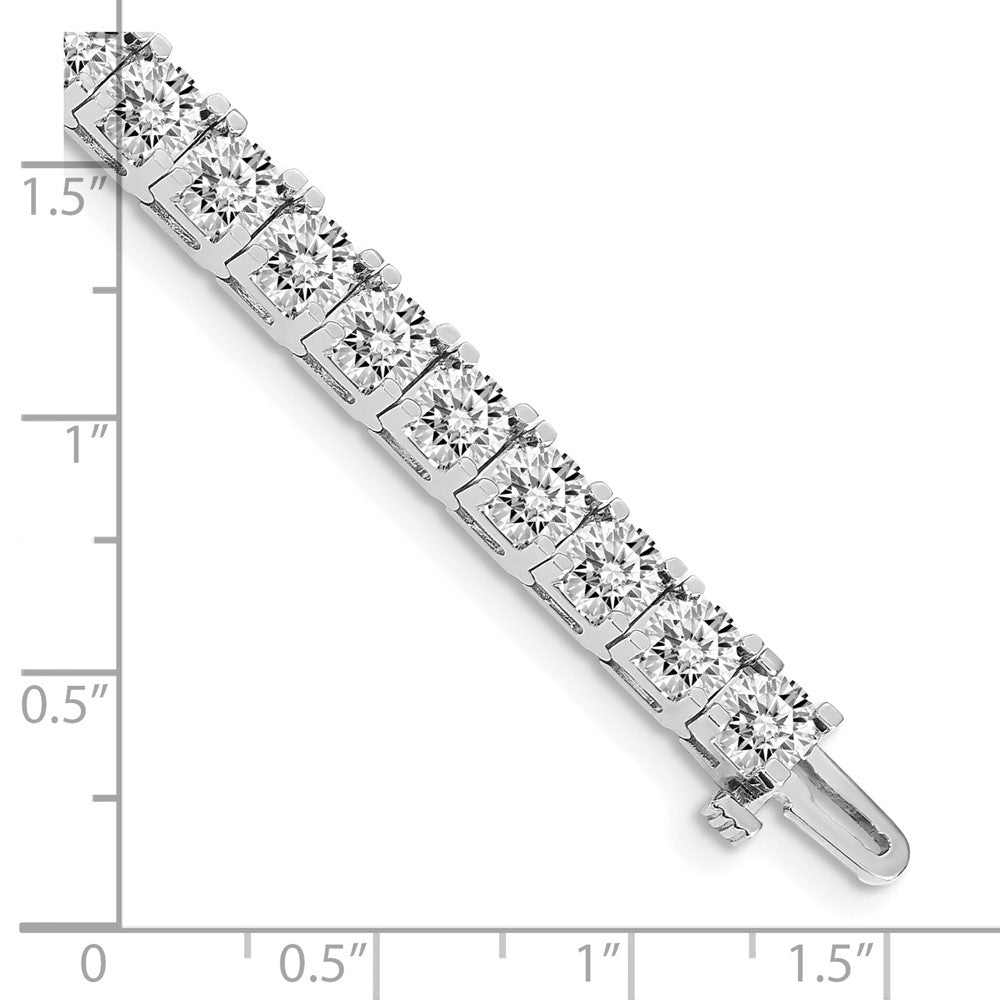 14k White Gold AAA Diamond Tennis Bracelet