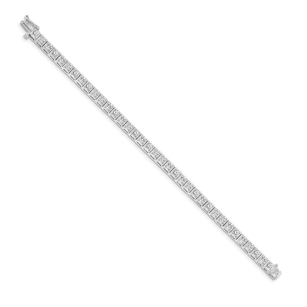 14k White Gold A Diamond Tennis Bracelet