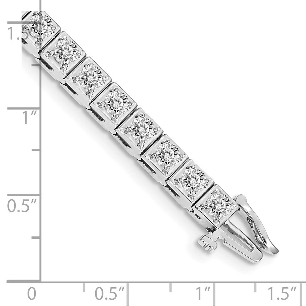 14k White Gold VS Diamond Tennis Bracelet