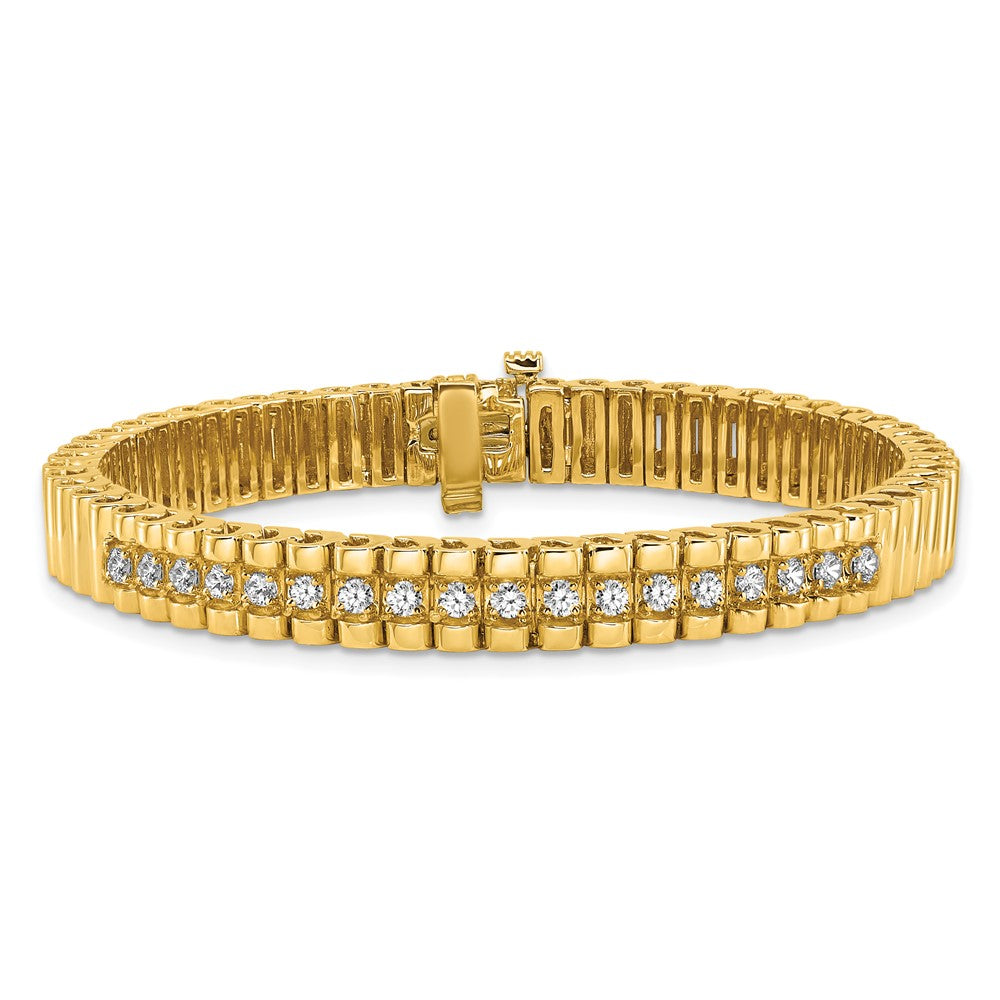 14k A Diamond Link Bracelet
