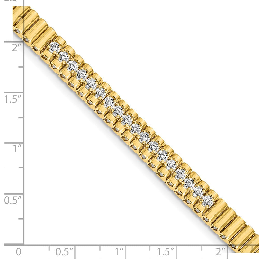 14k AAA Diamond Link Bracelet
