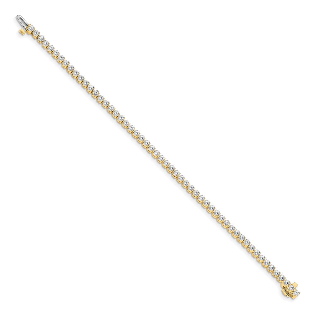 14k Yellow Gold Diamond Tennis Bracelet Mounting