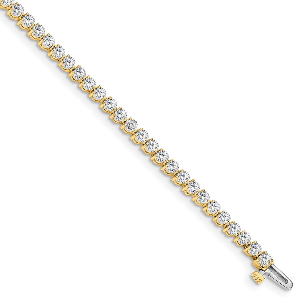 14k Yellow Gold Diamond Tennis Bracelet Mounting
