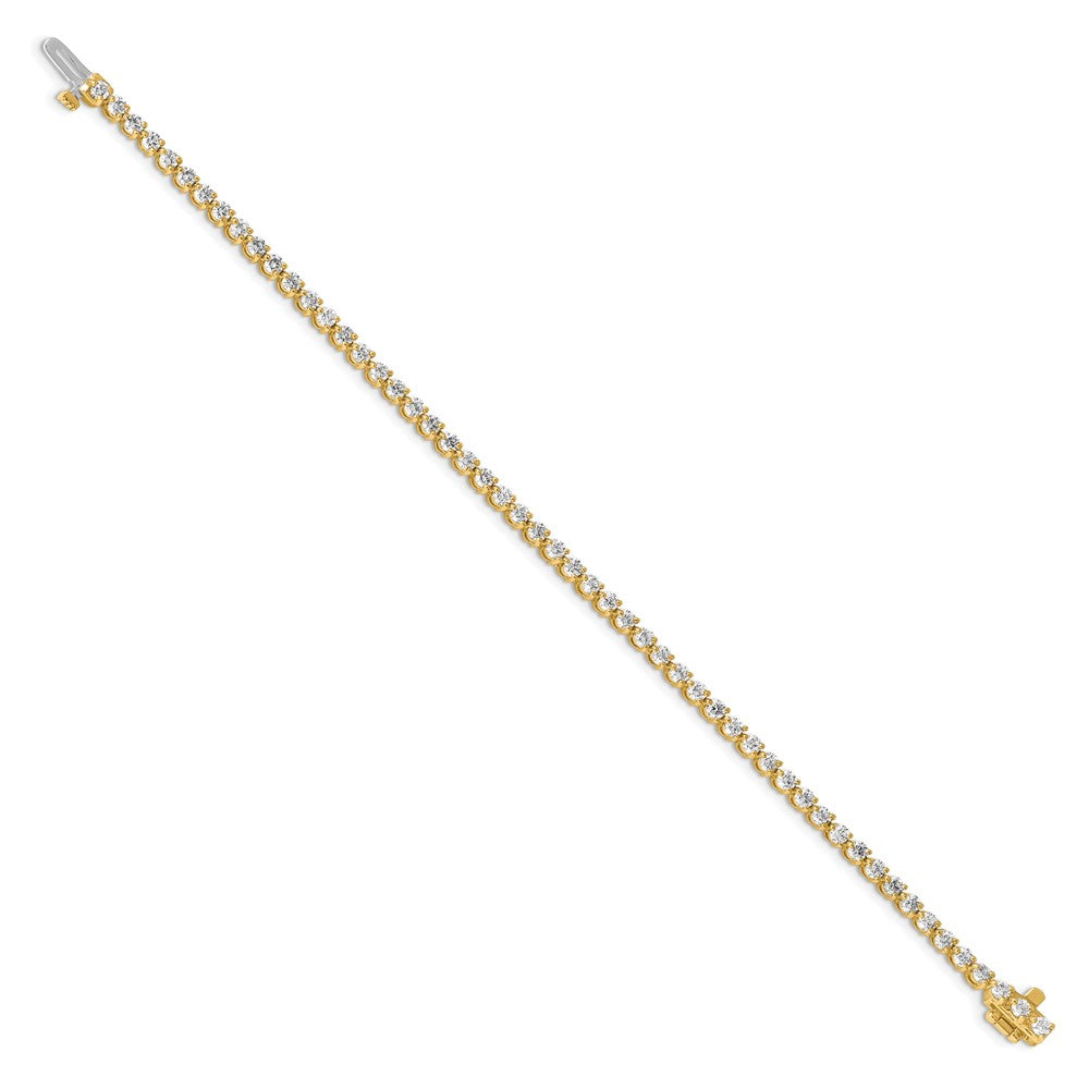 14k Yellow Gold Diamond Tennis Bracelet Mounting