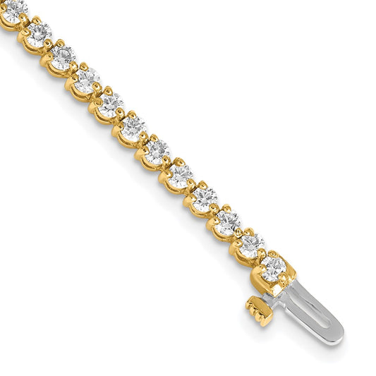 14k AA Diamond Tennis Bracelet
