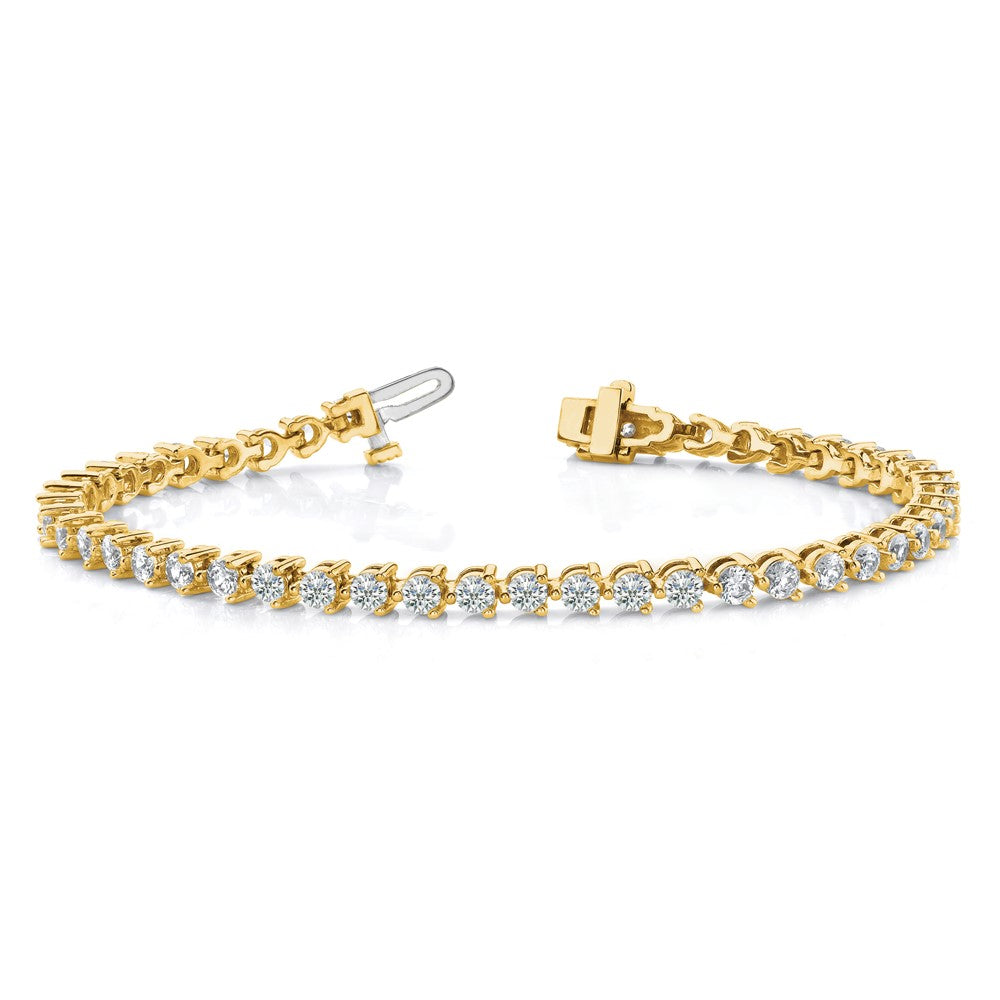 14k AAA Diamond Tennis Bracelet