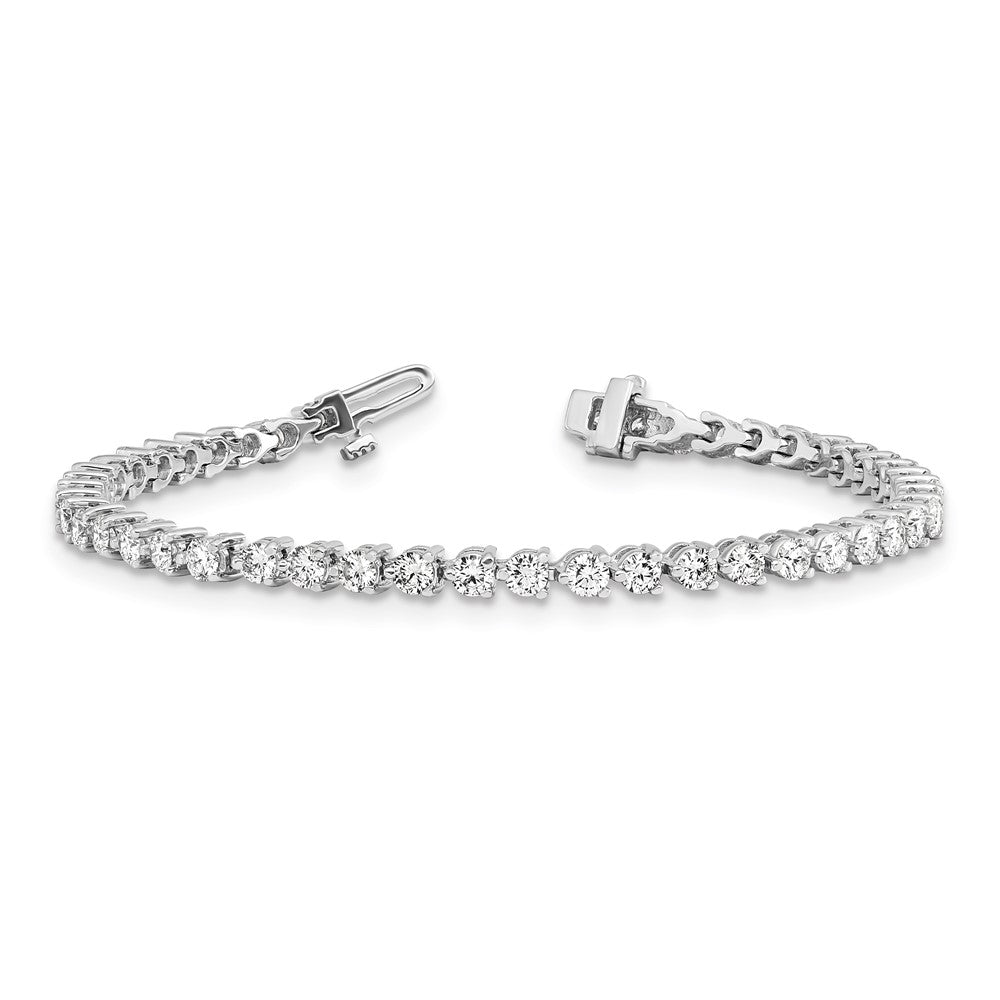 14k White Gold AAA Diamond Tennis Bracelet