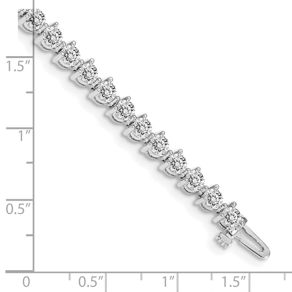 14k White Gold Diamond Tennis Bracelet Mounting