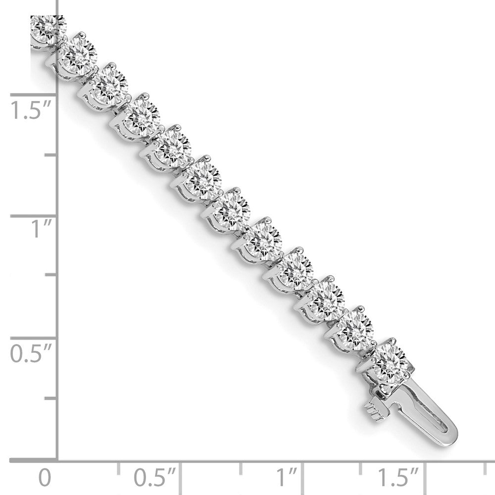 14k White Gold AAA Diamond Tennis Bracelet