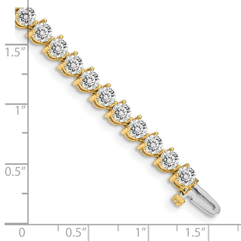 14k AAA Diamond Tennis Bracelet