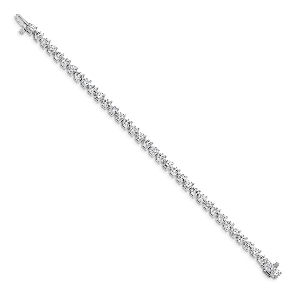 14k White Gold A Diamond Tennis Bracelet