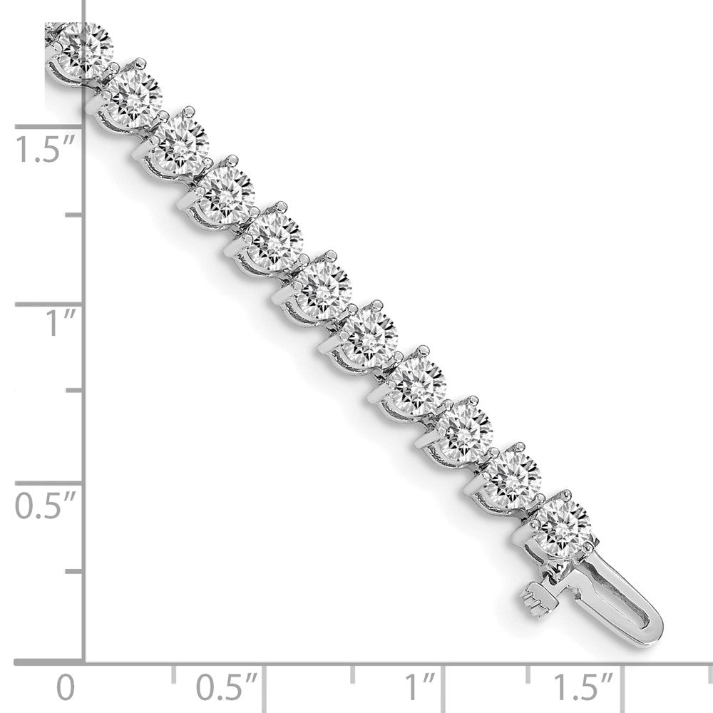 14k White Gold AAA Diamond Tennis Bracelet
