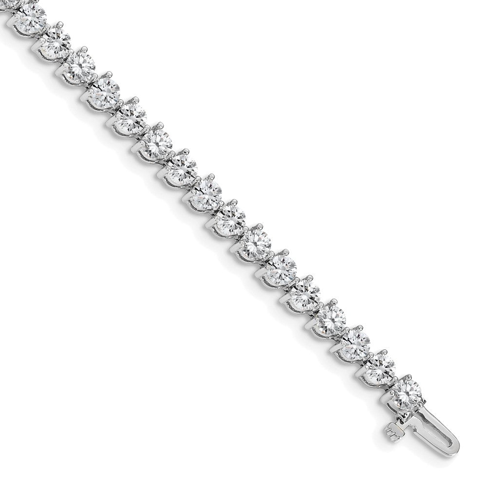 14k White Gold AAA Diamond Tennis Bracelet