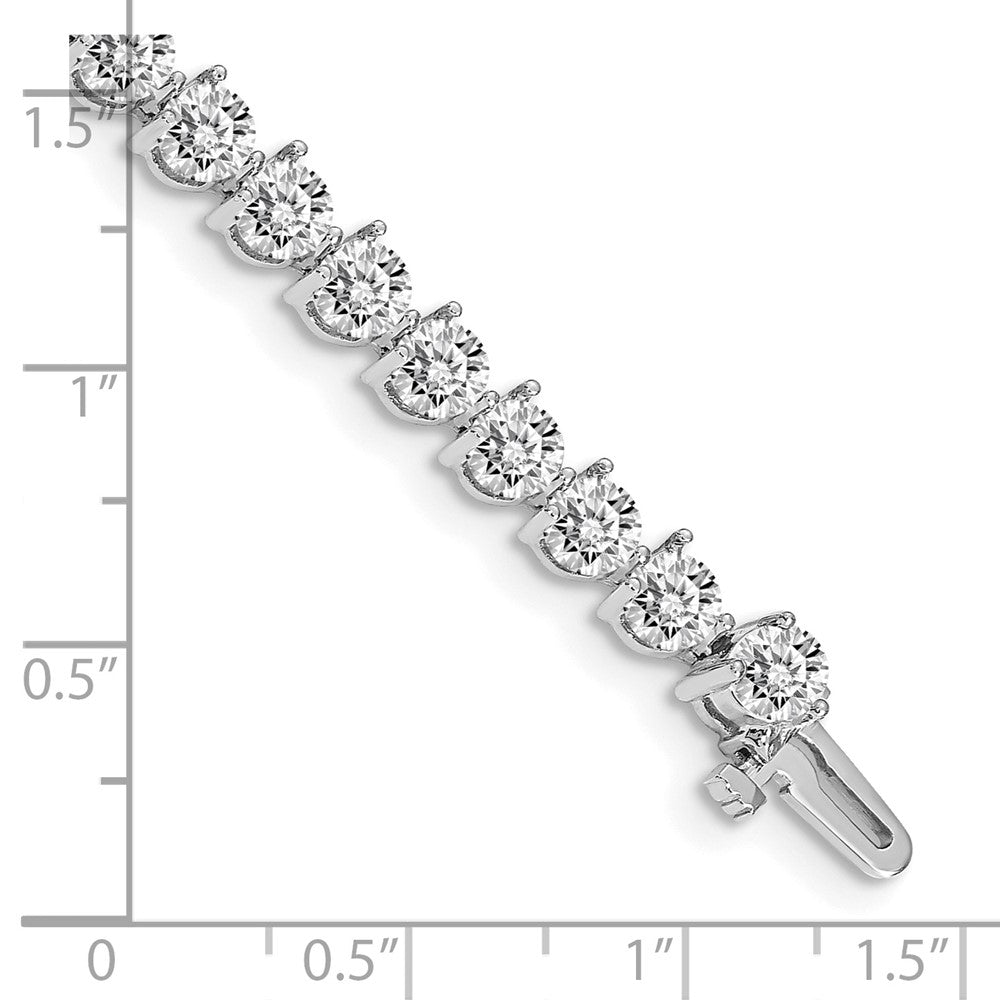 14k White Gold AAA Diamond Tennis Bracelet