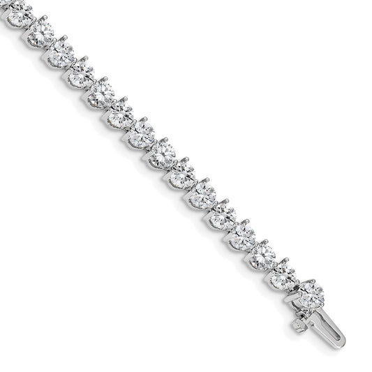 14k White Gold AAA Diamond Tennis Bracelet