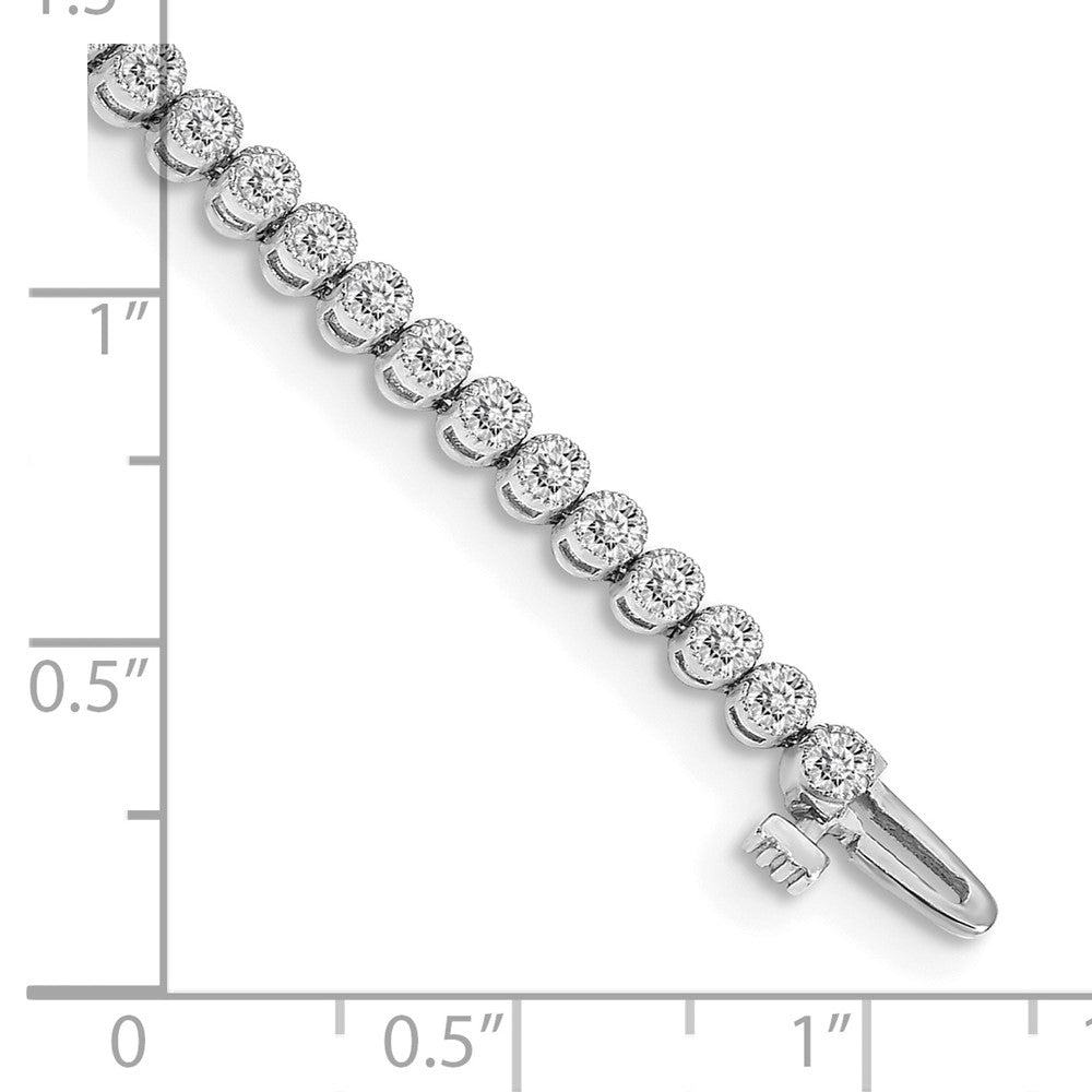 14k White Gold VS Diamond Tennis Bracelet