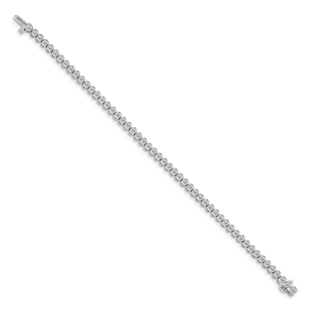 14k White Gold VS Diamond Tennis Bracelet
