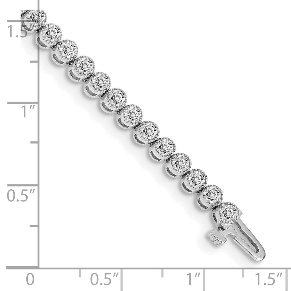14k White Gold VS Diamond Tennis Bracelet