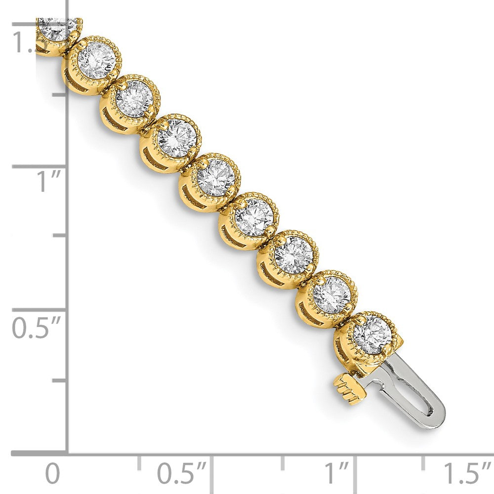 14k AAA Diamond Tennis Bracelet