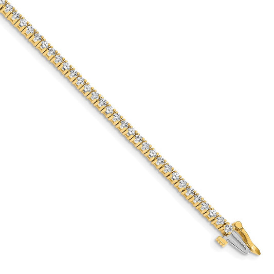 14k AA Diamond Tennis Bracelet