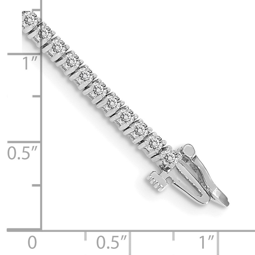 14k White Gold AAA Diamond Tennis Bracelet