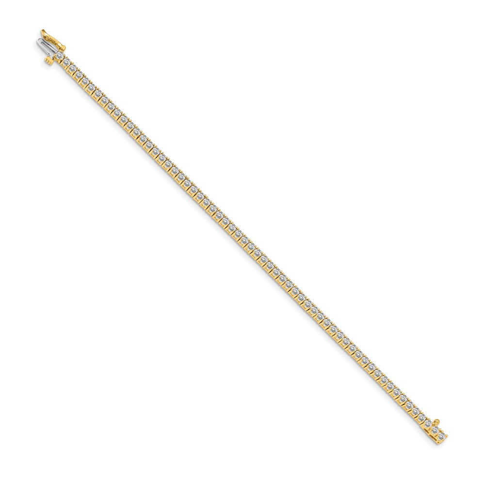 14k AAA Diamond Tennis Bracelet
