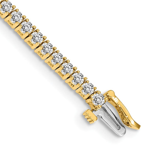 14k AAA Diamond Tennis Bracelet