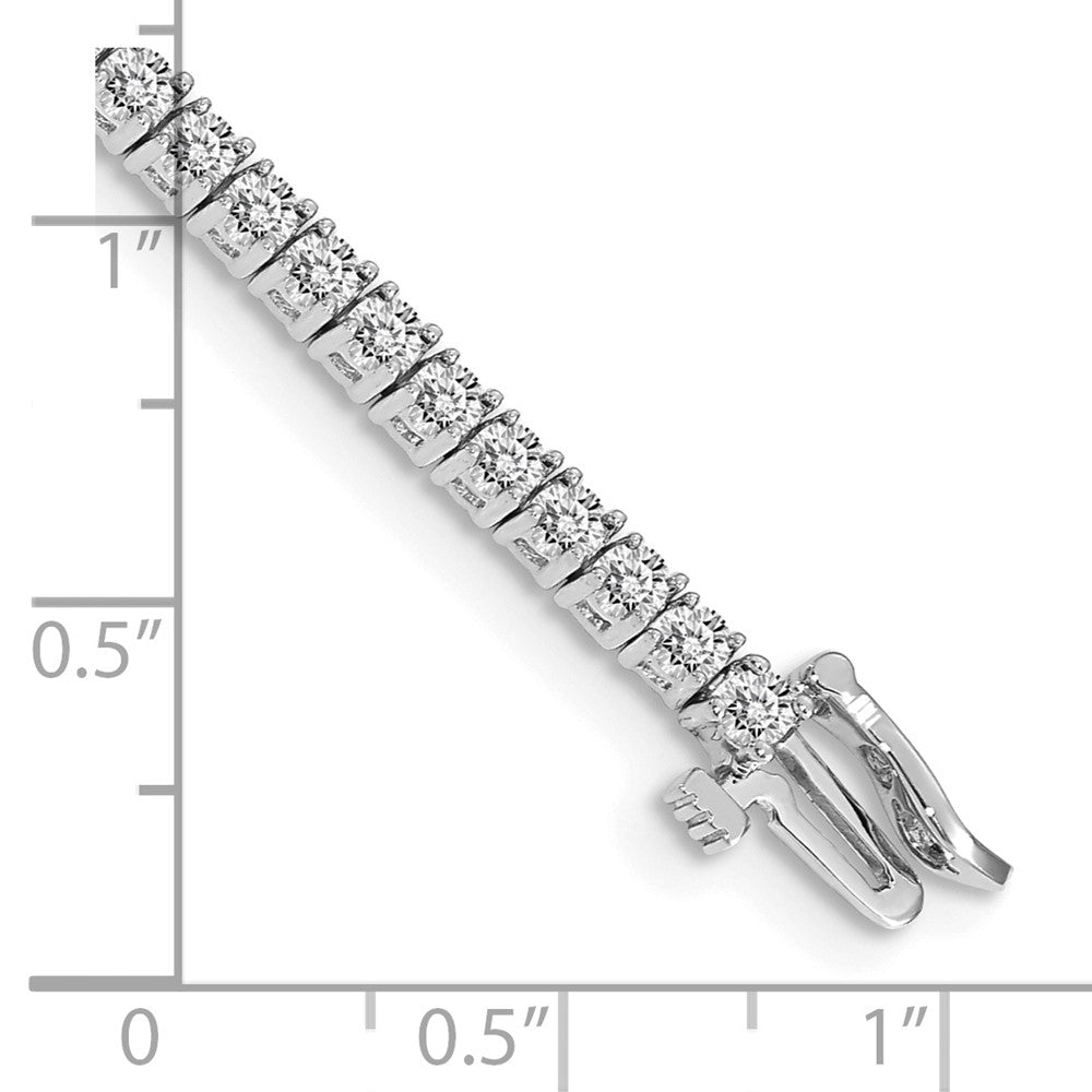 14k White Gold AA Diamond Tennis Bracelet