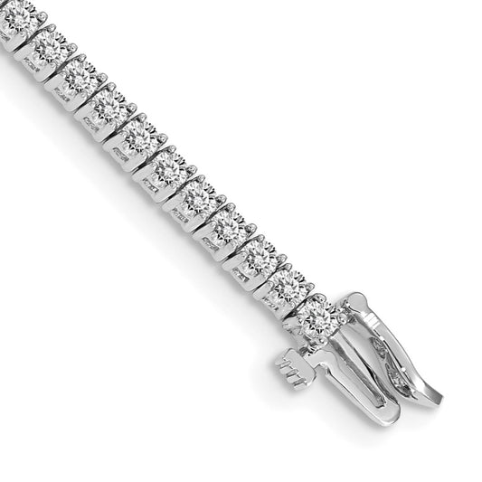 14k White Gold VS Diamond Tennis Bracelet