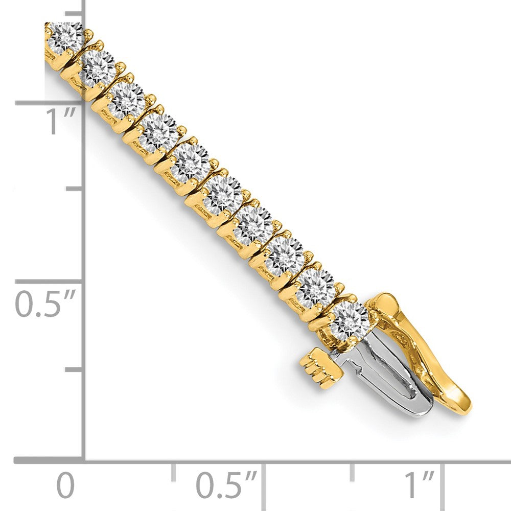 14k Yellow Gold Tennis Bracelet Mounting