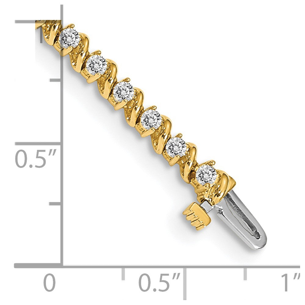 14k A Diamond Tennis Bracelet