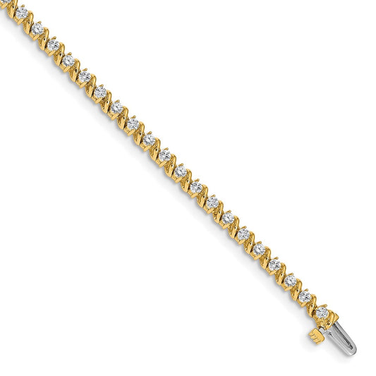 14k A Diamond Tennis Bracelet