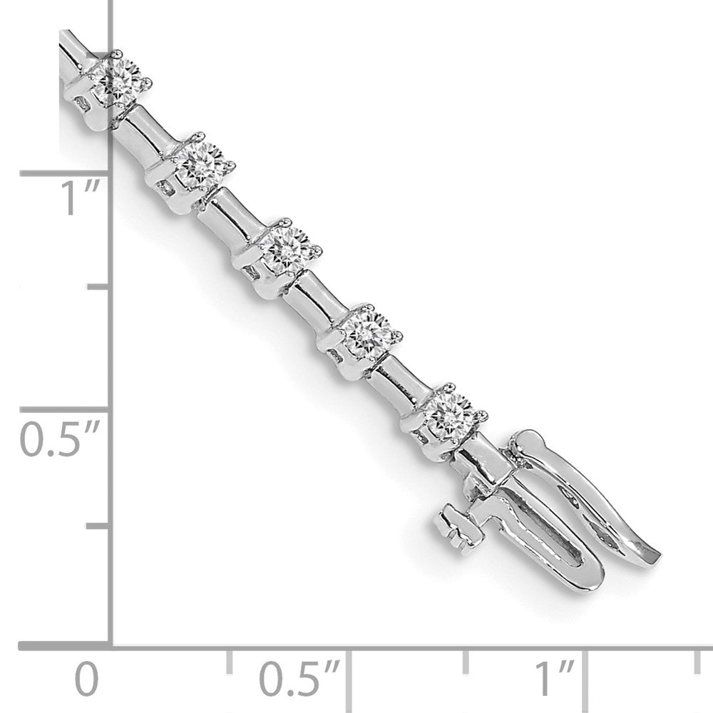 14k White Gold VS Diamond Tennis Bracelet