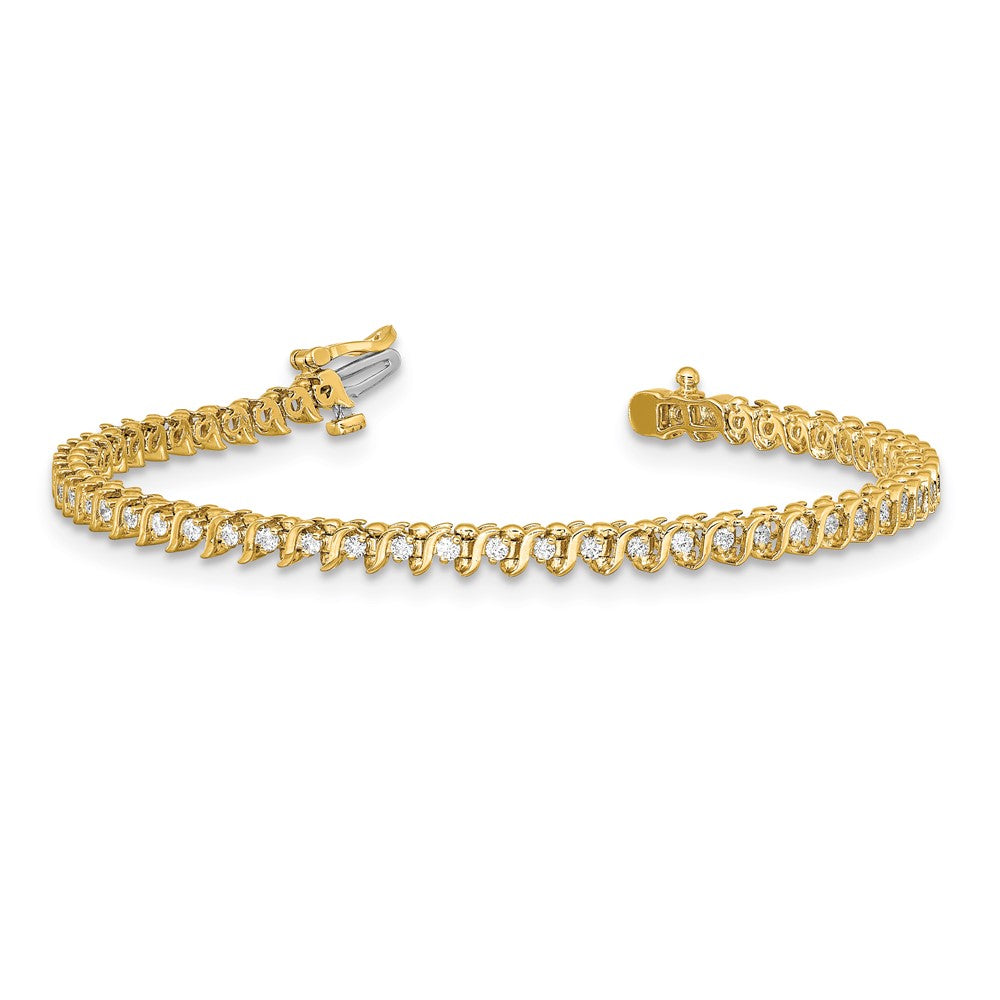 14k A Diamond Tennis Bracelet