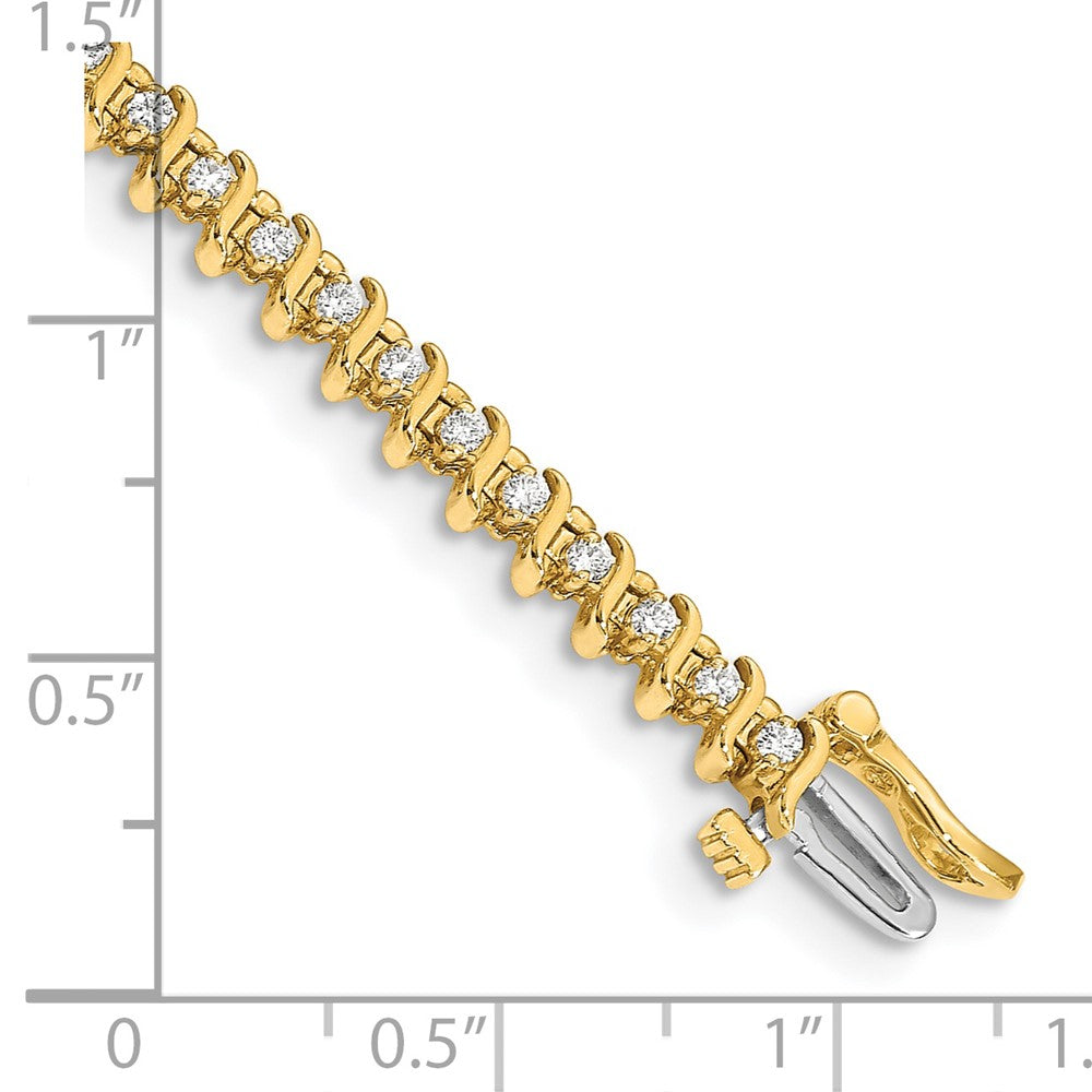 14k A Diamond Tennis Bracelet
