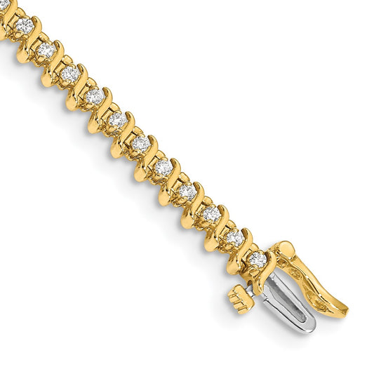 14k A Diamond Tennis Bracelet