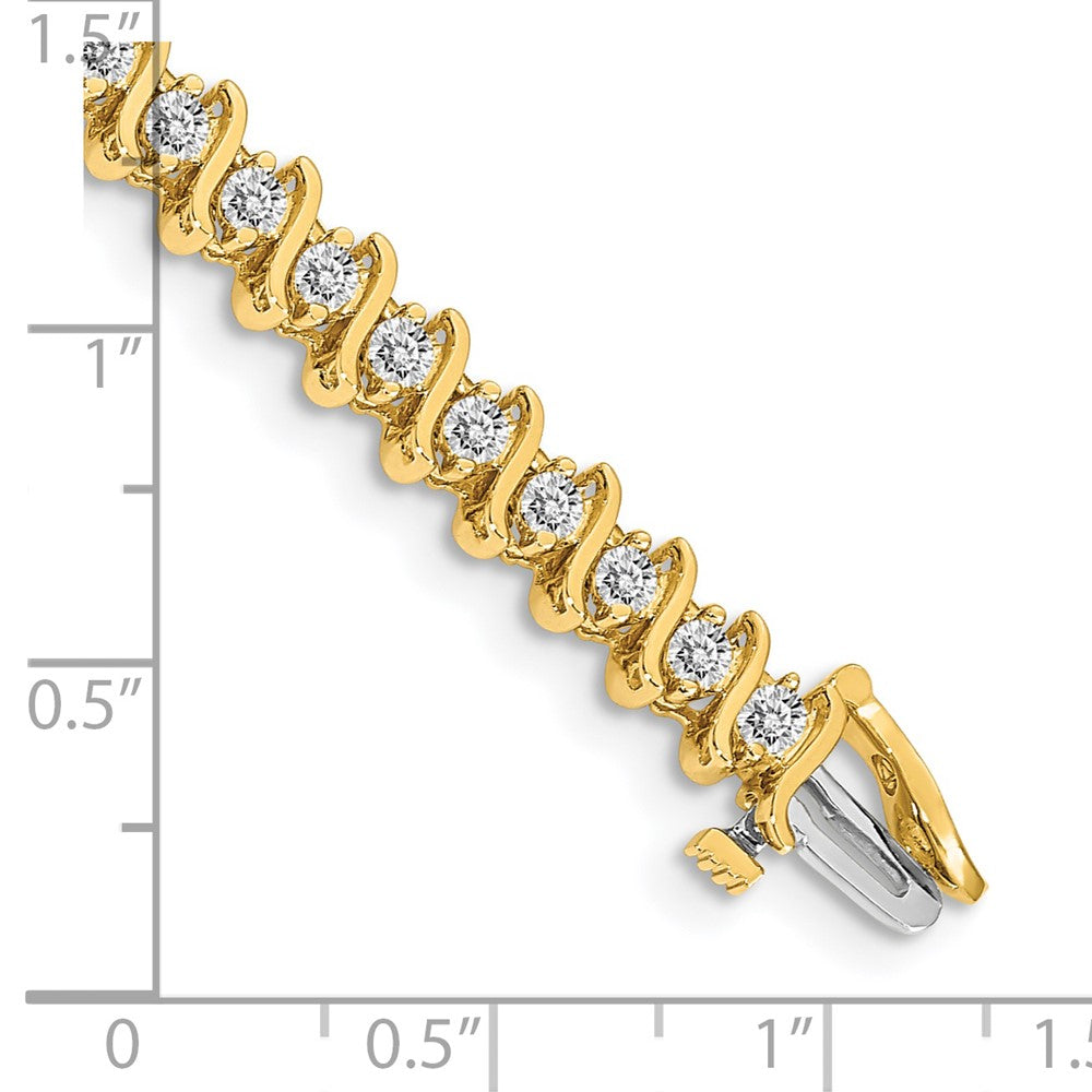 14k A Diamond Tennis Bracelet