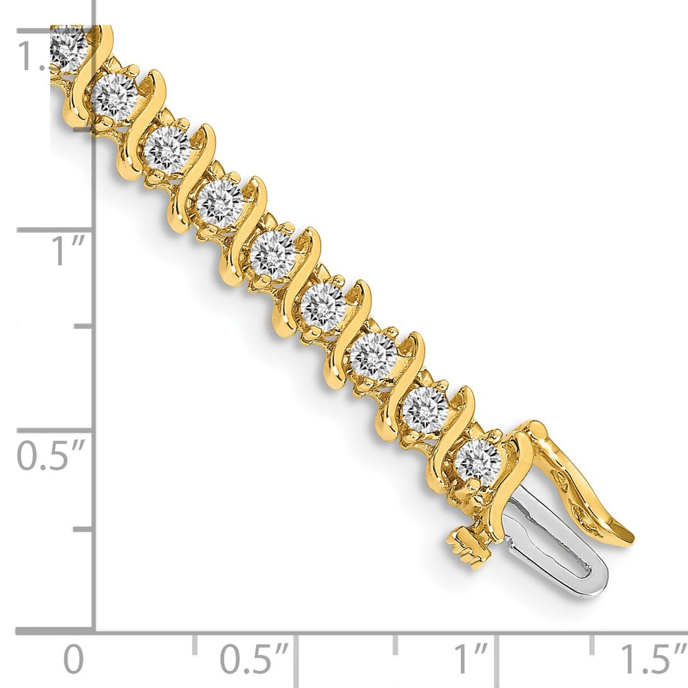 14k A Diamond Tennis Bracelet
