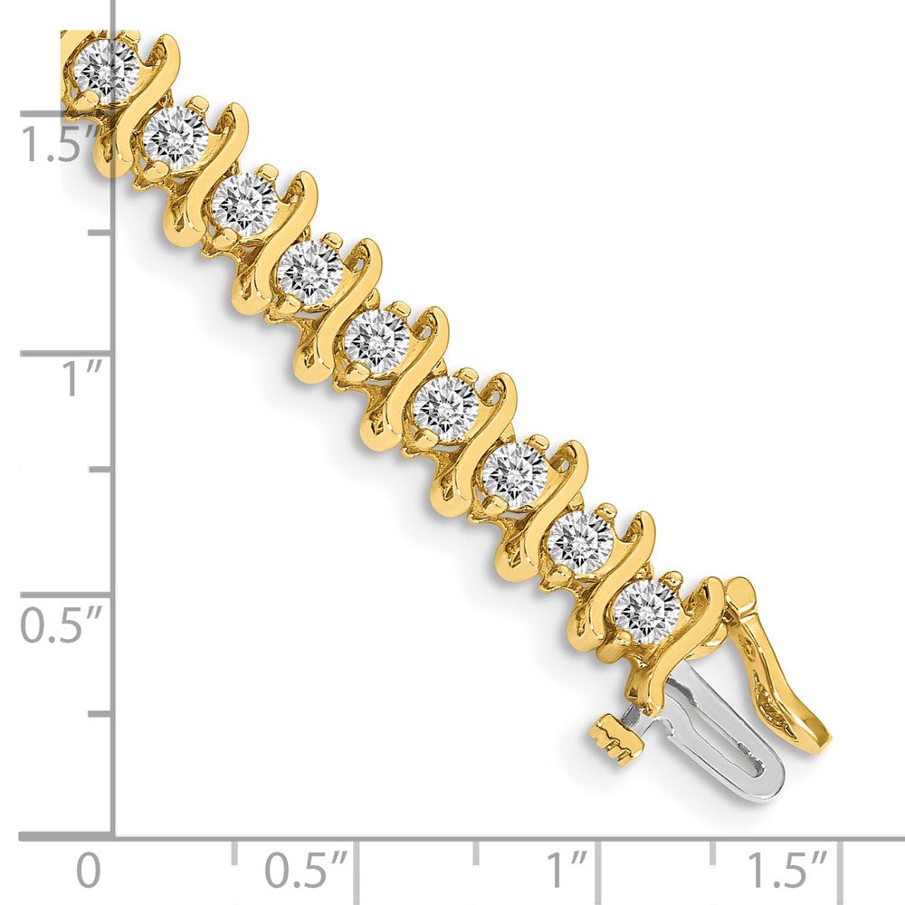 14k A Diamond Tennis Bracelet
