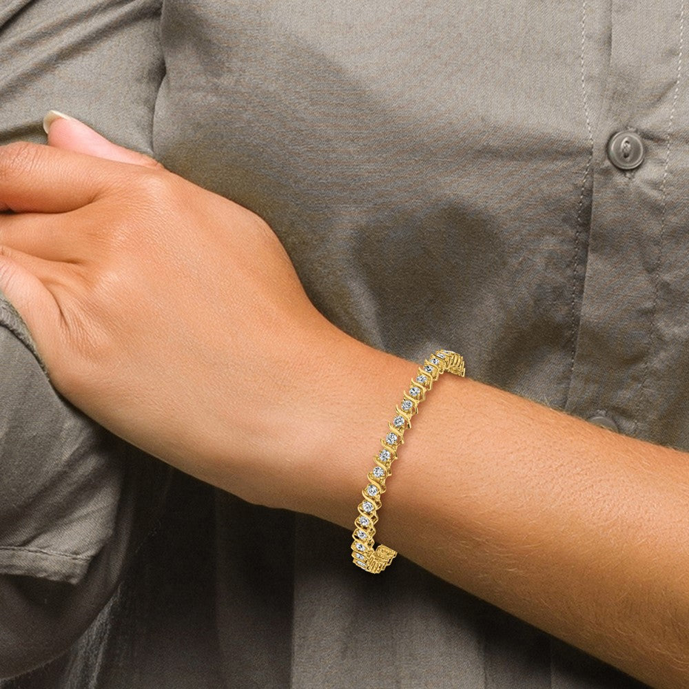 14k VS Diamond tennis bracelet